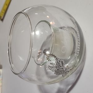HAPPY ANNIVERSARY  CANDLE HOLDER WITH TEA LIGHT CANDLE.